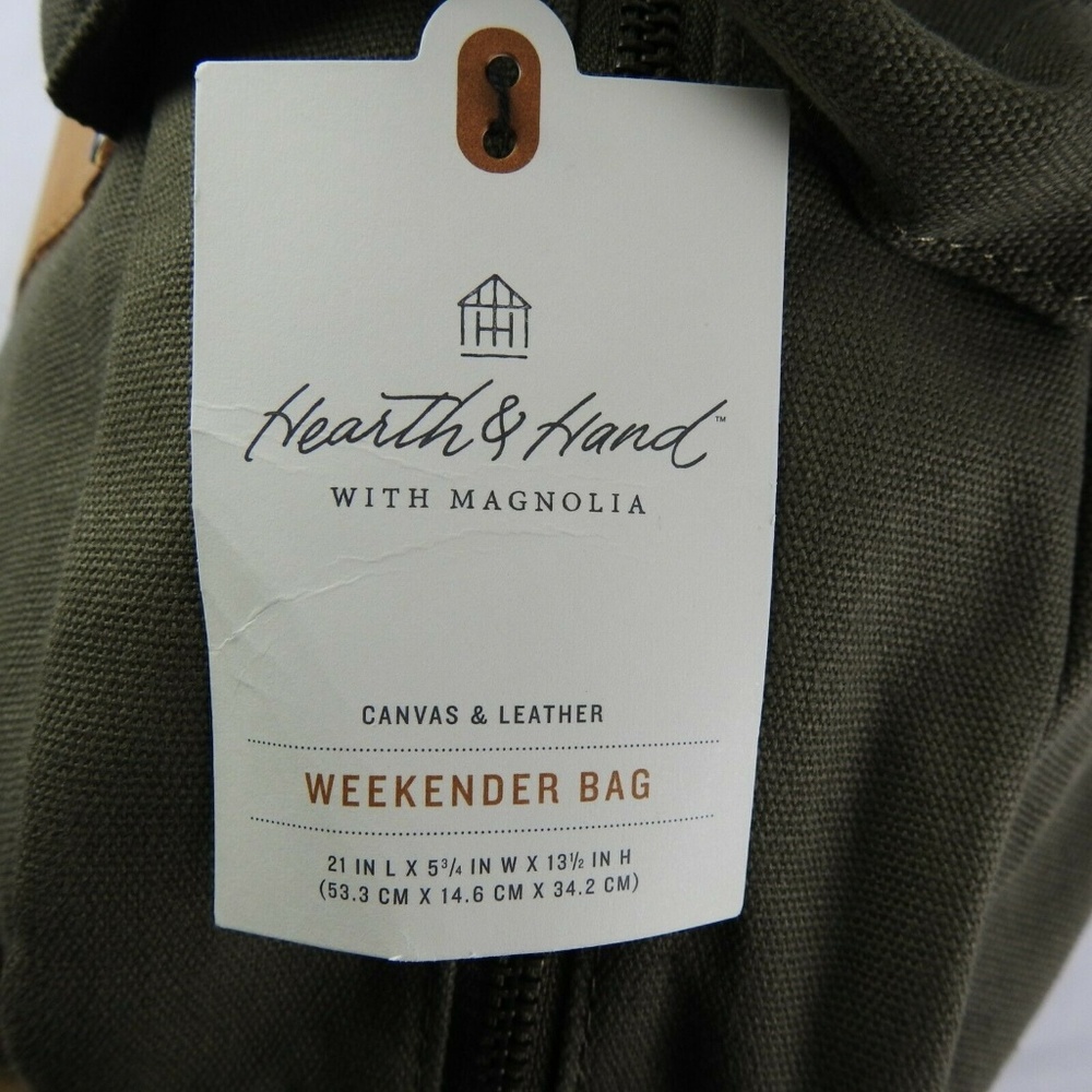 Magnolia Canvas & Leather Weekender Bag - Picture 7 of 8